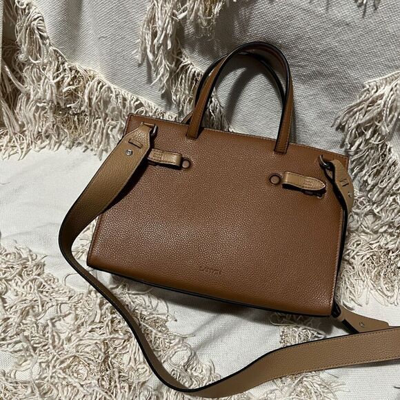 Lanvin Bogey Top Handle Bag Small Sahara/Wood NEW - Picture 5 of 14